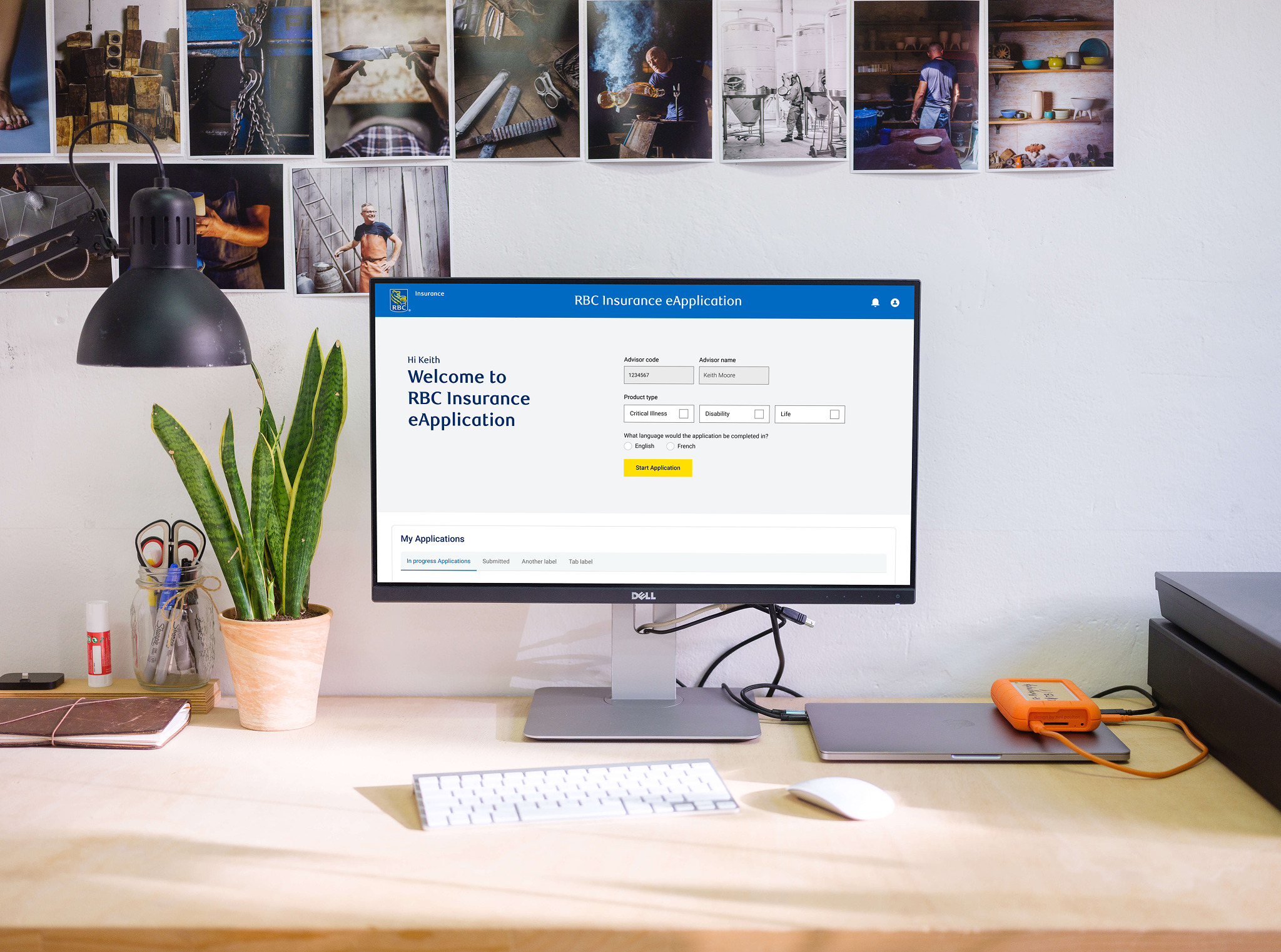 RBC Insurance eApplication Home Page